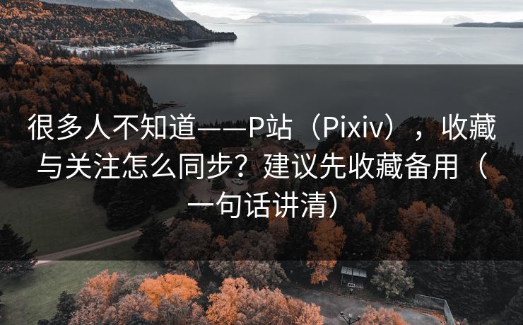 很多人不知道——P站(Pixiv),收藏与关注怎么同步?建议先收藏备用(一句话讲清) 很多人不知道——P站(Pixiv),收藏与关注怎么同步?建议先收藏备用(一句话讲清)